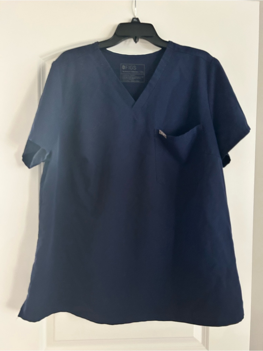 FIGS Navy V-Neck Scrub Top